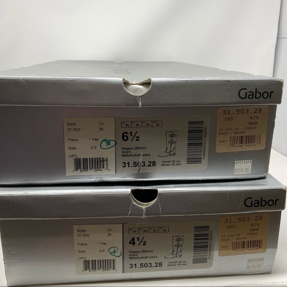 Gabor Verano 31.503.28 Long Boots Brown leather buckles - Picture 6 of 7